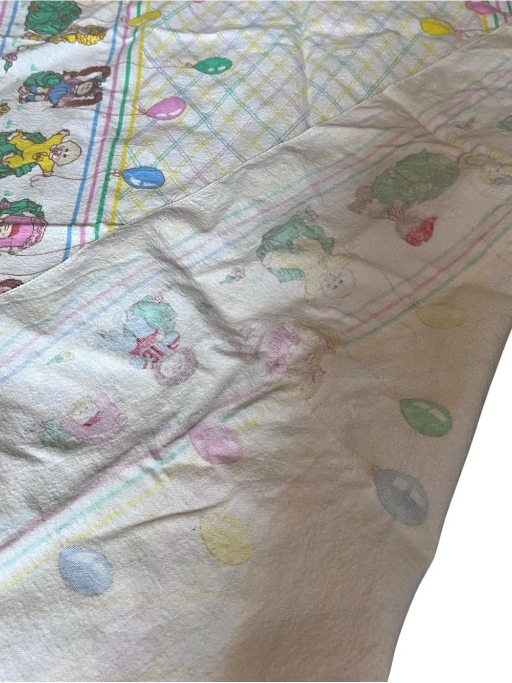 Pair Of 1980's Cabbage Patch Kids Receiving Baby Blankets 30
